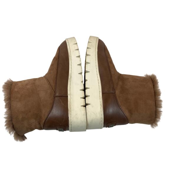 Australia Luxe Collective Cameron Brown Sheepskin Leather Shearling Boots Sz 9 - Picture 6 of 12